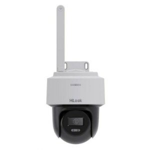 Camera IP Wi-Fi rotativa PT HiLook, 4MP, IR 30m, Microfon, Difuzor, Auto-Tracking, slot microSD, IP66 – PTZ-N2C400I-W(W)